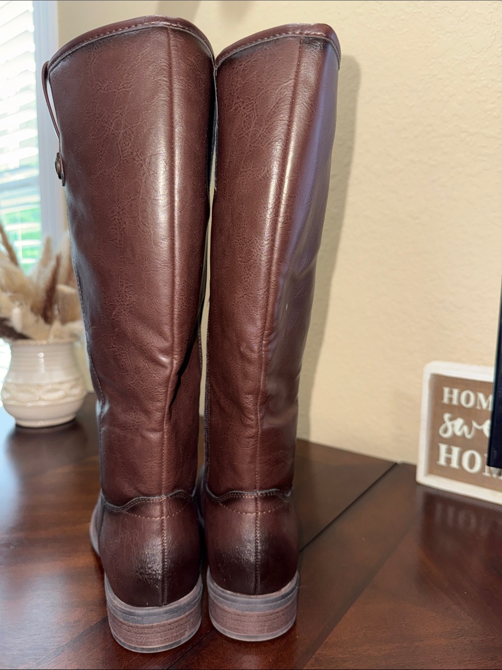 FRYE AND CO. Wide Calf Charlize Women's Tall Riding Boots Dark Brown size 9 - Picture 9 of 14